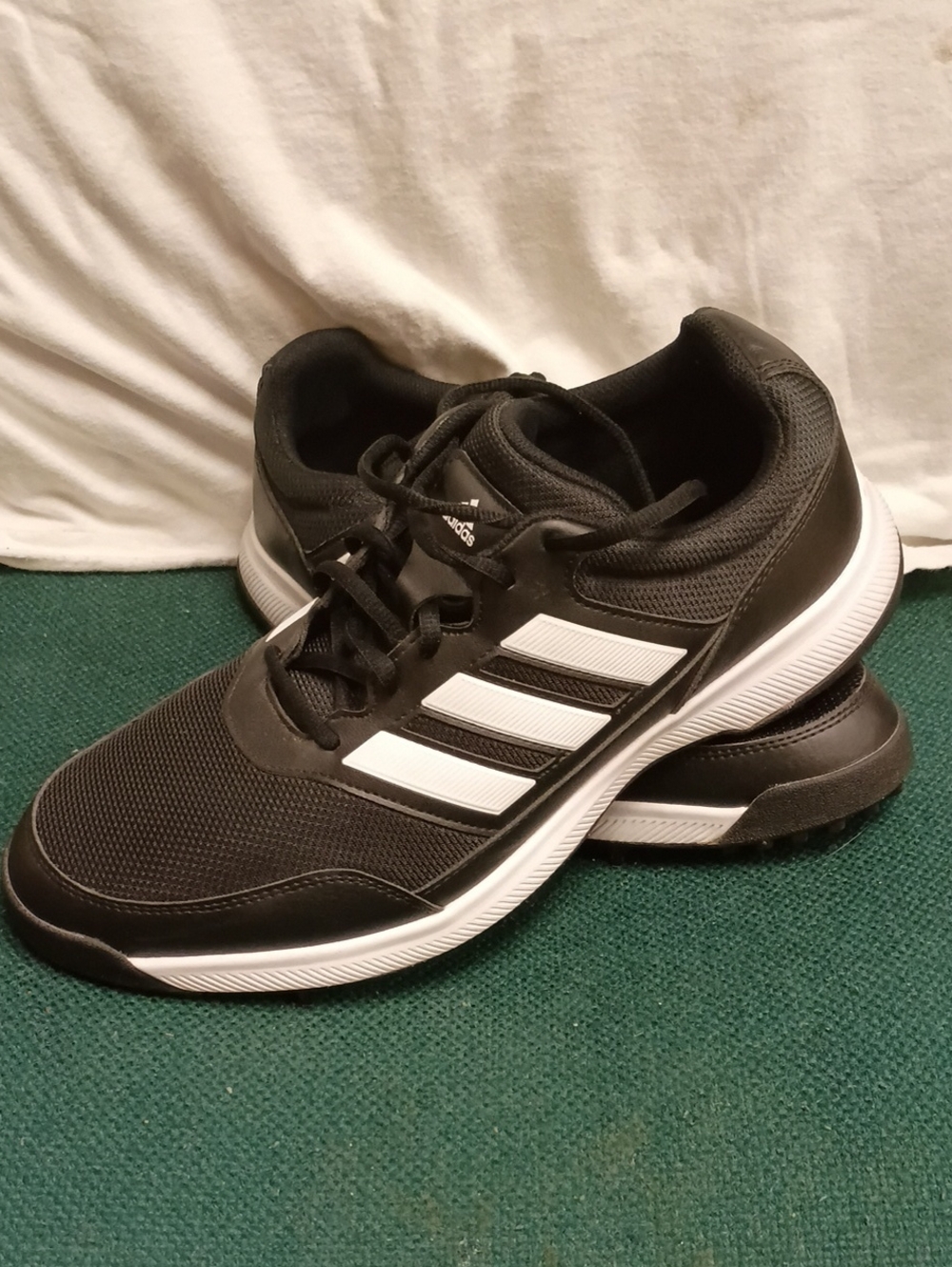 adidas Black and White Men's Golf Shoes